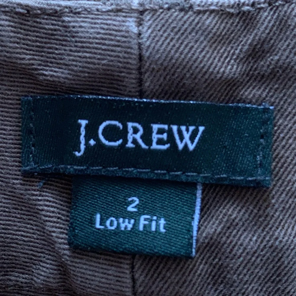 J CREW Women’s Bronze Brown Wash Jean Low Fit Chino Shorts Size: 2
